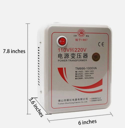 110V to 220V Step Up Voltage Converter for Chinese Electronics and Devices