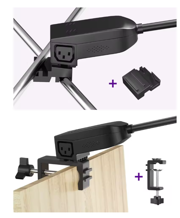 2pcs Black,Trade Show Lights LED Display and Exhibit Arm Lighting, Connectable Tradeshow Lights Included Clamps,NEW