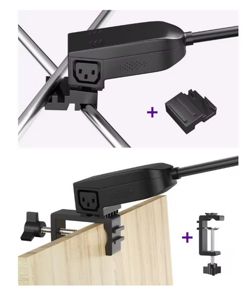 2pcs Black,Trade Show Lights LED Display and Exhibit Arm Lighting, Connectable Tradeshow Lights Included Clamps,NEW