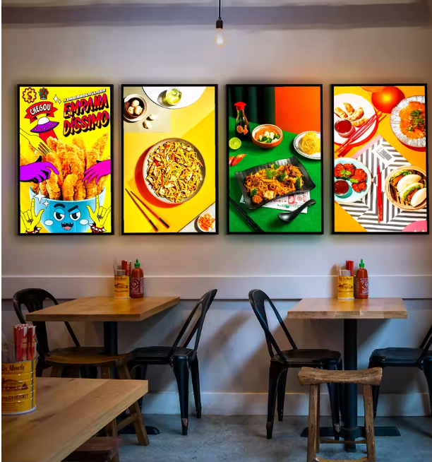 A1/A2/A3/A4 Advertising Lightbox Aluminum Poster Frame Snap Ultra Thin Advertising Metal Lighting Led Light Box